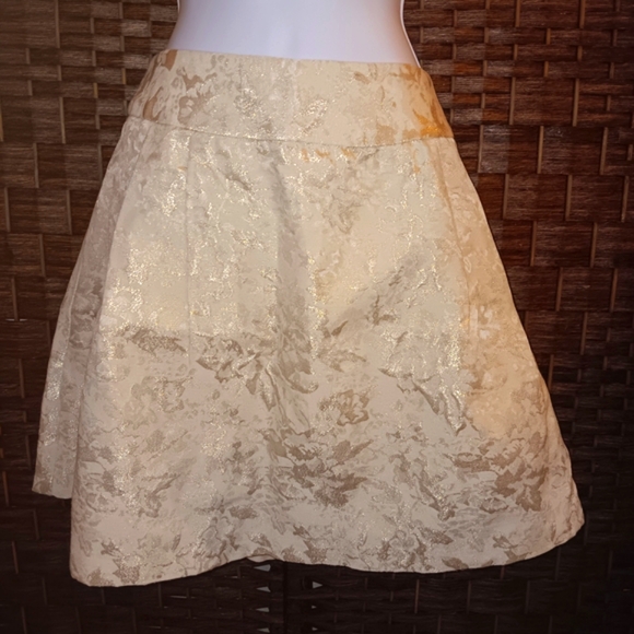 Elegant Cream Floral Skirt - Picture 1 of 2